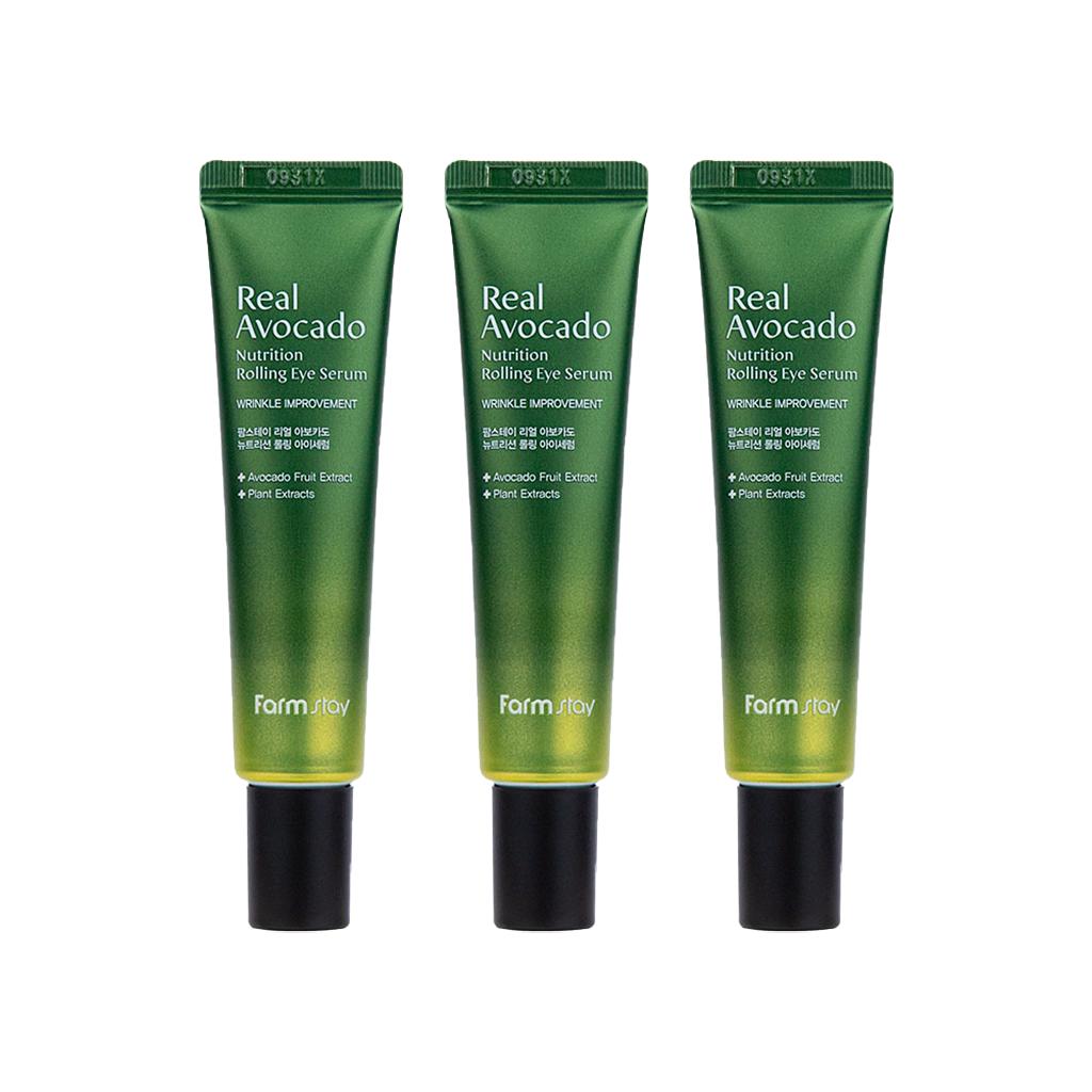 FARM STAY Real Avocado Nutrition Rolling Eye Serum 25ml (3 Options)