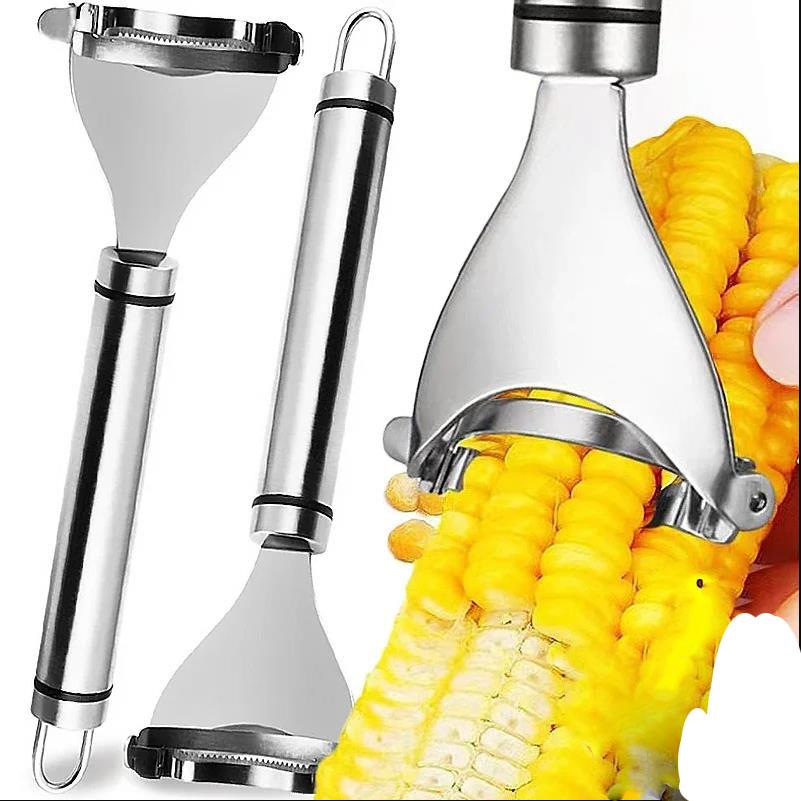 Stainless Steel Corn Peeler Household Manual Corn Thresher Cob Shaver Planer Stripper Cutter