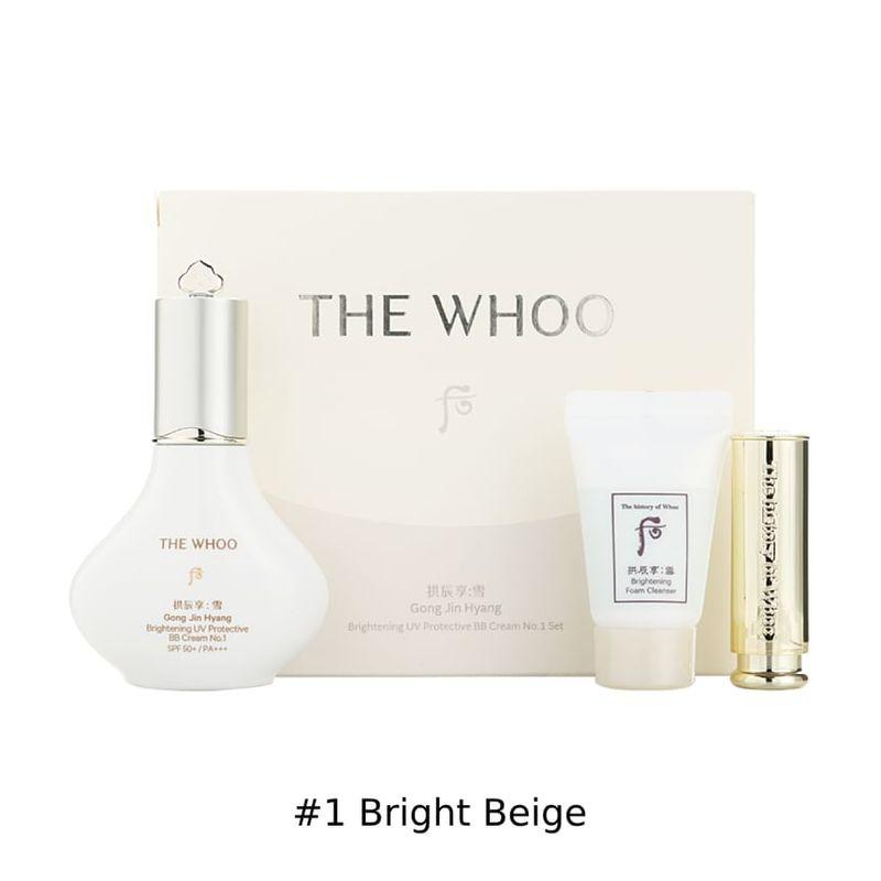 THE WHOO - Gongjinhyang Brightening UV Protective BB Cream Set - 2 Types