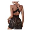 Women Sexy Sheer Lace Nightgown V Neck Full Slip Chemise Babydoll Sleep Dress Exotic Boudoir Nightwear