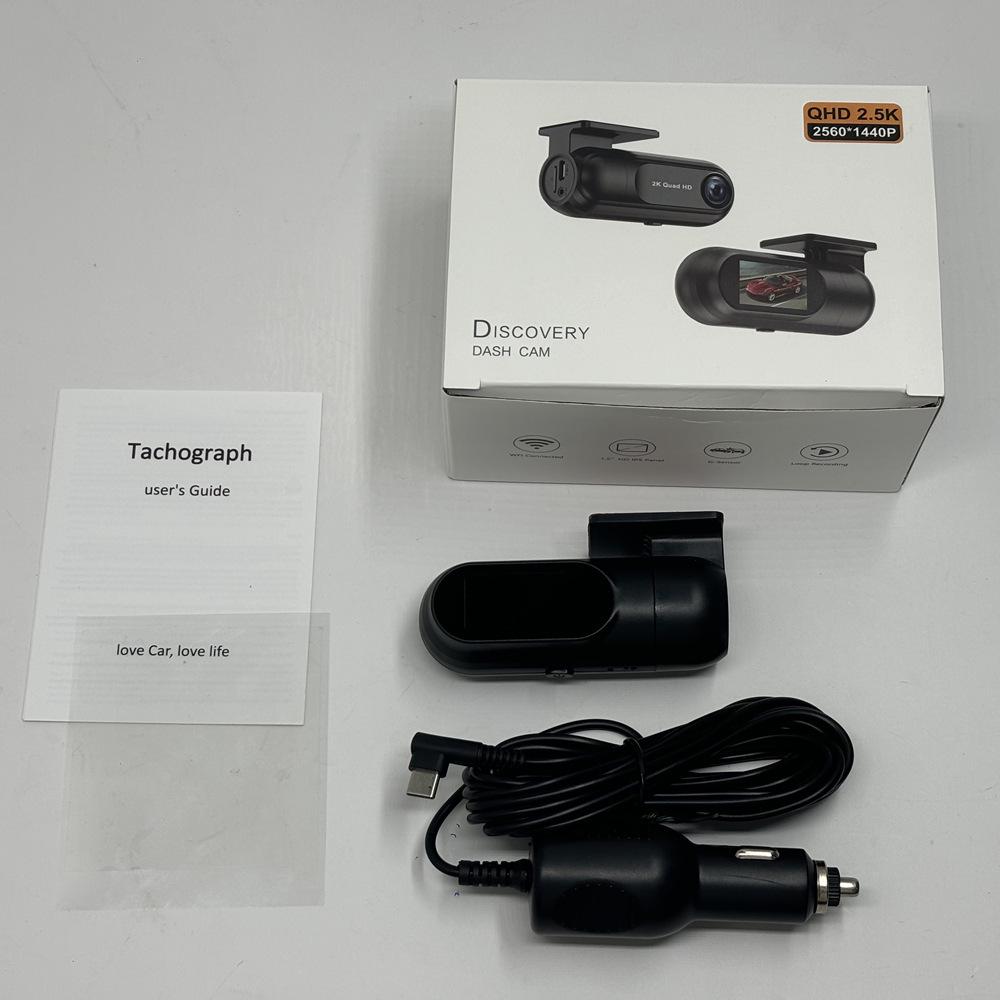 2.5K Hidden Dash Cam with WiFi, Time-Lapse, and GPS Tracking