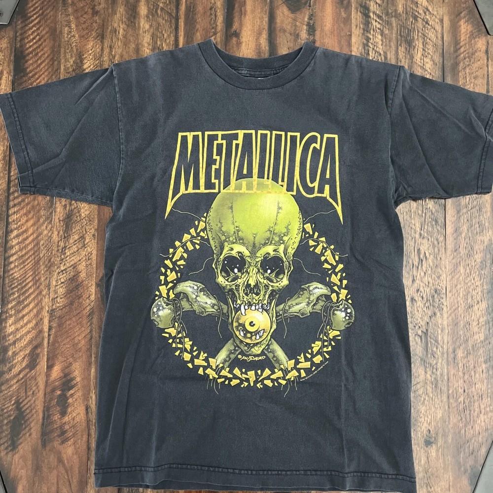Metallica No Leaf Clover Y2K 2001 Перепечатка Унисекс S-4XL Унисекс Футболка S