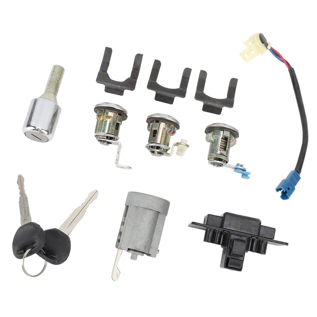 Car Full Lock Cylinder Key Set MR259111 Replacement for Mitsubishi Pajero Montero 2nd 1990 To 2004