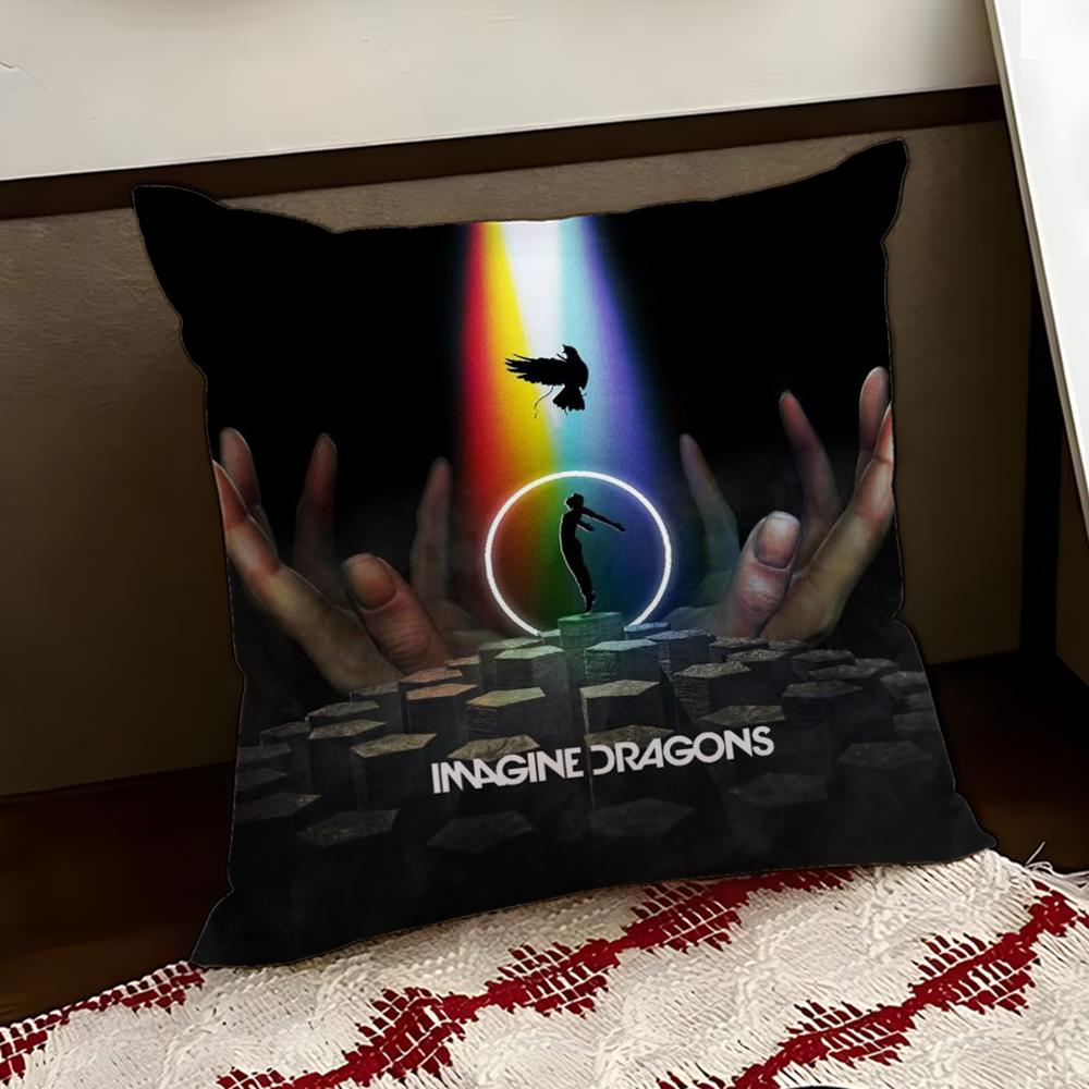 IImagine DDragons Cushion Cover Reversible Soft Durable Pillow Cover Home Car MultiScene Use for Daily Comfort