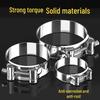 Stainless Steel Quick-Release Clamps for Water, Gas, and Oil Pipes – Thickened Saddle/Tightening Hoops 