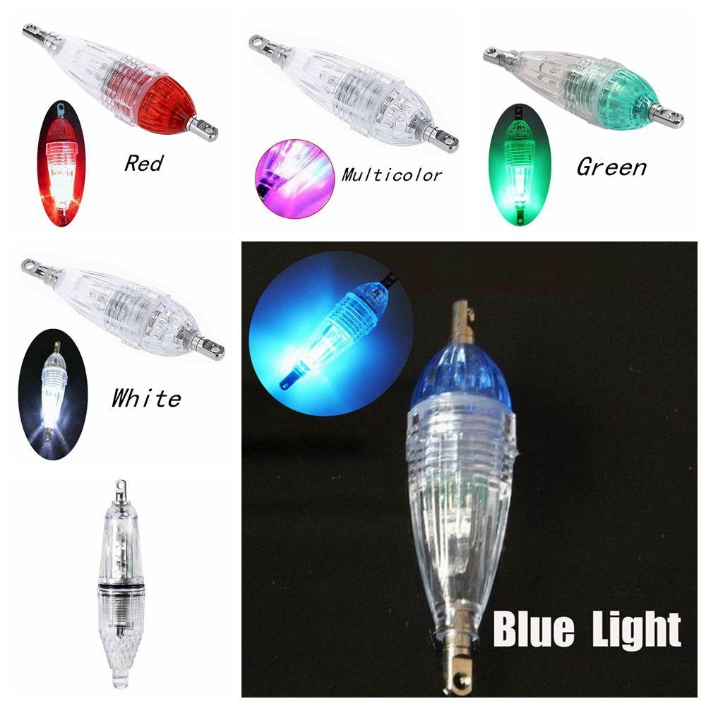 Portable Deep Drop Underwater Durable Fishing Squid Bass Spoon Flash Lamp LED Lure Light