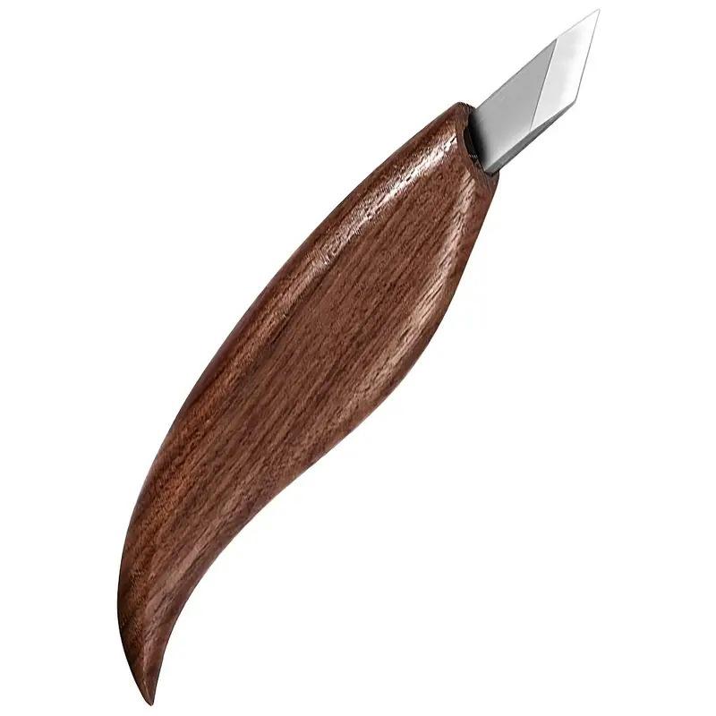 Walnut Wood Chrome Vanadium Steel Carving Knife Set 10 Piece And 12 Piece Woodworking Knife Set Spoon Knife And Wood Chisel Set For Woodworking Crafts