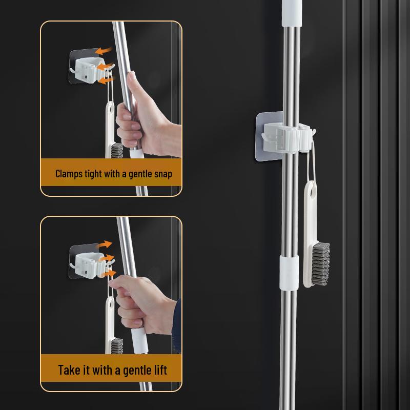 

Baijiahaoshi Бесшовный настенный держатель для швабры, 2 шт.