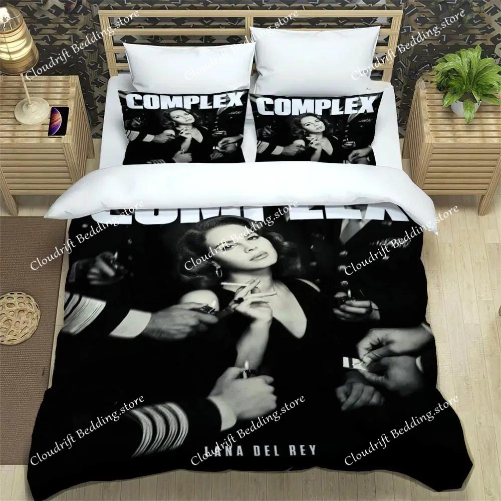 Singer Lana Cover Sets,Anime Cosplay Duvet Bed Linen set,3d Bedding Set, 3 Piece Bed Cover,King Size