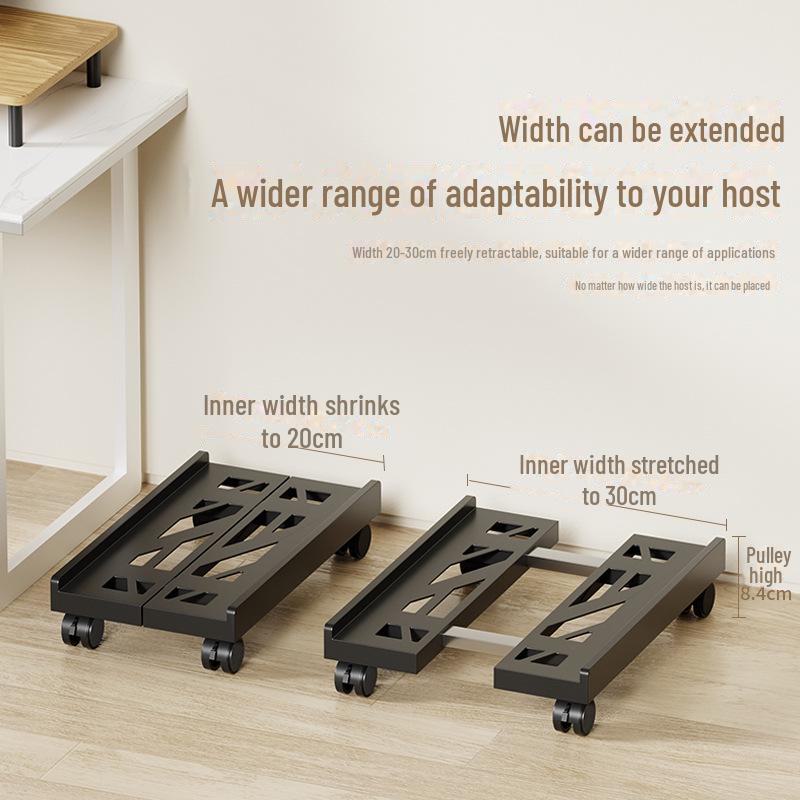Removable Desktop Computer Chassis Bracket with Adjustable Height for Home or Office Use