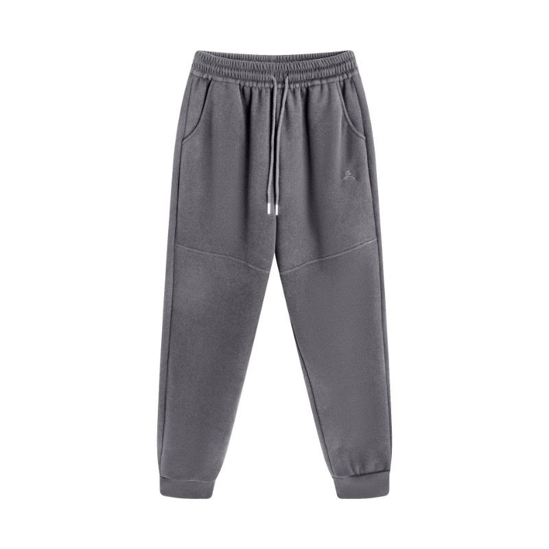 New three-proof black gold boiling casual pants mountain outdoor knee sweatpants fleece thickened windproof pants