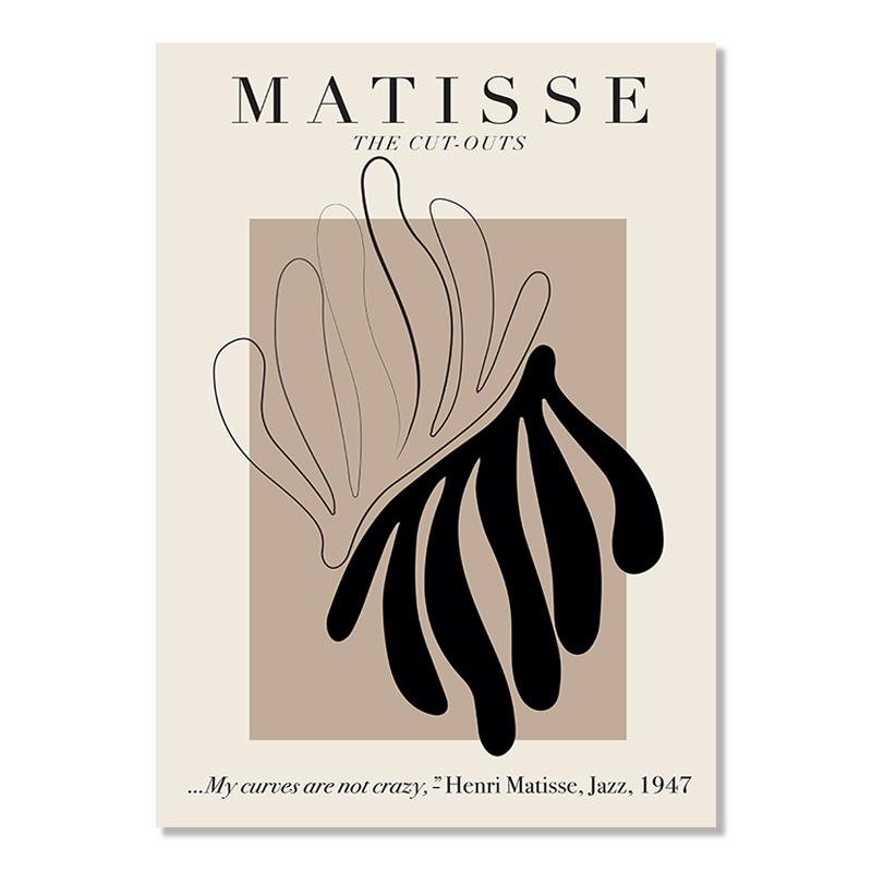 Abstract Geometry Curve Poster Matisse Canvas Painting Colorful Style Posters and Prints Wall Art for Living Room Home Decor