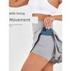 New Arrival Yoga Tennis Skirt Women's High Waist Slim Looking Sports Training Skirt Fake Two-Piece Fashion Tape Half-Length Pleated Skirt