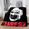 29 Styl Terrifier 3 Horrorowy Clown Film Film Kreskówka Miękkie Kocyki, Koc Piknikowy Wygodny Koc na Piknik Łóżka Kanapę Dom