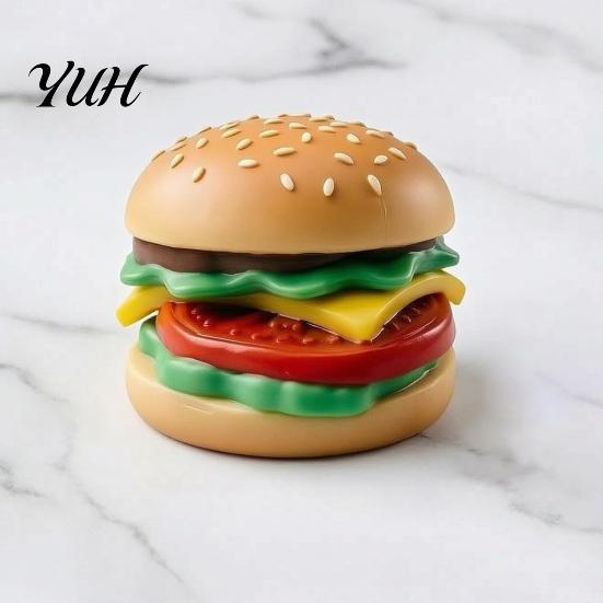 Anxiety Relief Gadgets Hamburger Squeeze Toy, Food Shape Slow Rising Fidget Realistic Fun Burger Soft Stress Sensory Toy for Toys