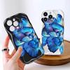 Kreslený vzor krémová textura pouzdro vlnitý okraj měkký silikonový kryt pouzdro na telefon pro iPhone Samsung Huawei Honor Xiaomi Redmi Infinix Tecno