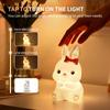 Cute Rabbit Night Light,Touch-Control Dimming,Timed Bedside Lamp,Ideal for Home Decor,Best Birthday/Holiday gifts,Easter Gift