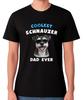 Coolstes Schnauzer-Papa-T-Shirt Hundeliebhaber Geschenk Herren-T-Shirt