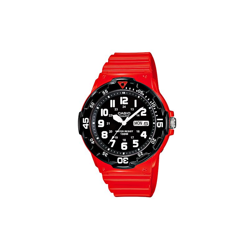 

Casio STANDARD Series Sports Diving Quartz Movement Resin Strap Japanese and Korean Watch Men s Watch Black Dial MRW-200HC-4B чорний