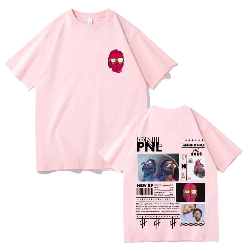 French Rap Band PNL Album Le Monde Chico 2025 Graphic T Shirt Unisex Women Hip Hop Fashion Short Sleeve Oversized Tshirt Streetwear
