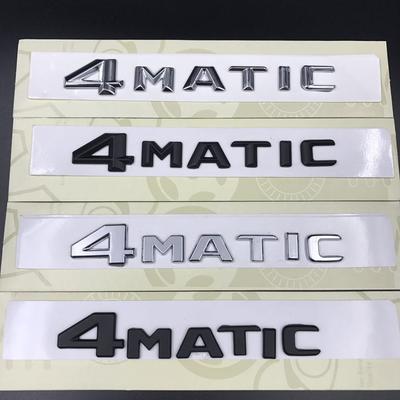 3D ABS שחור כסף לוגו 4MATIC סמל מכונית פגוש תג תא מטען מדבקות עבור אביזרי 4MATIC Stikcer