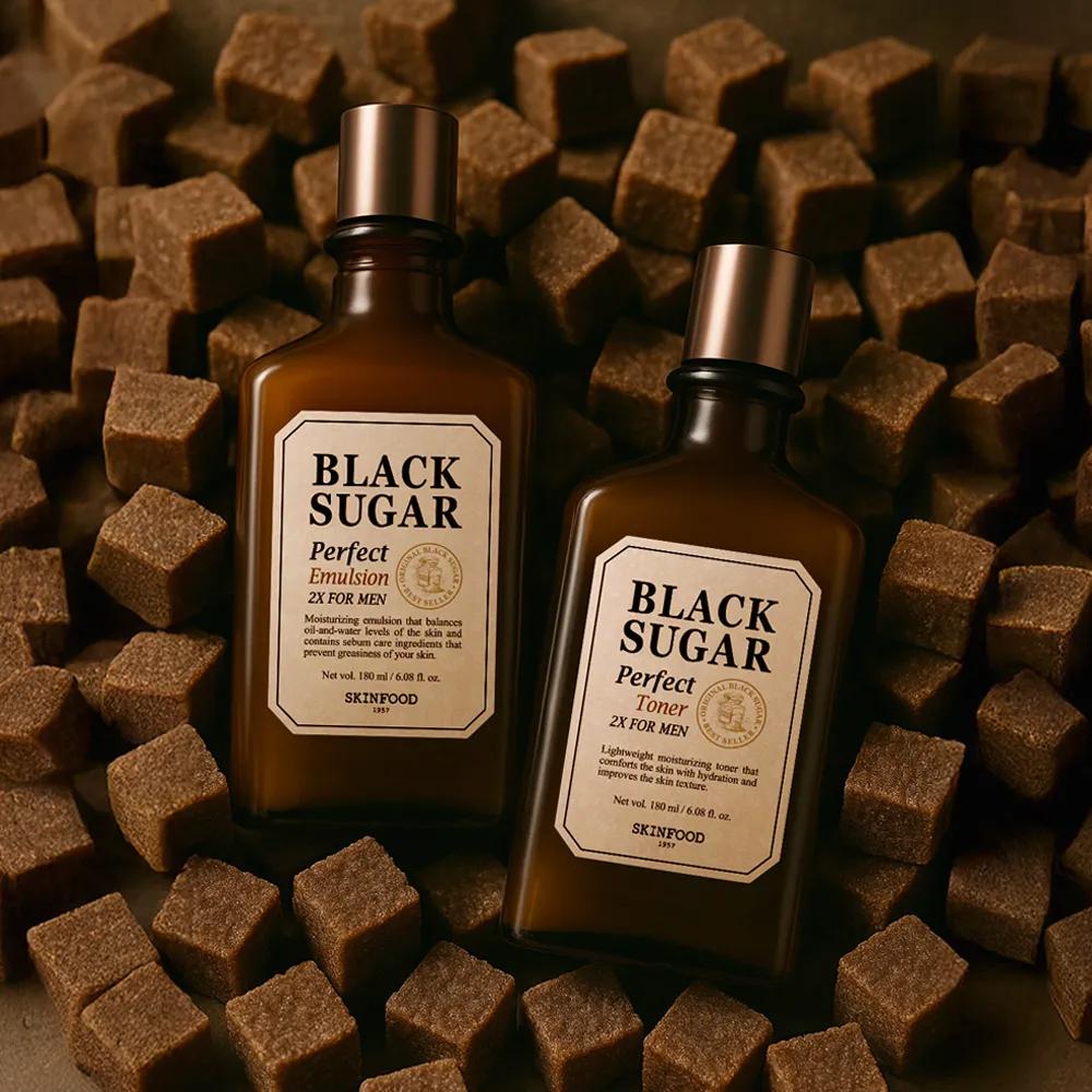 SKINFOOD Black Sugar Perfect Toner 2X For Men 180ml