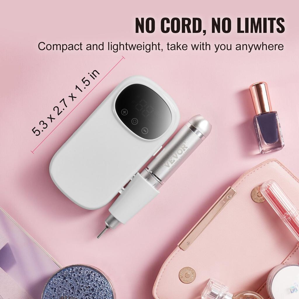 Electric Rechargeable Nail Drill 35000RPM Cordless Nail E File Machine