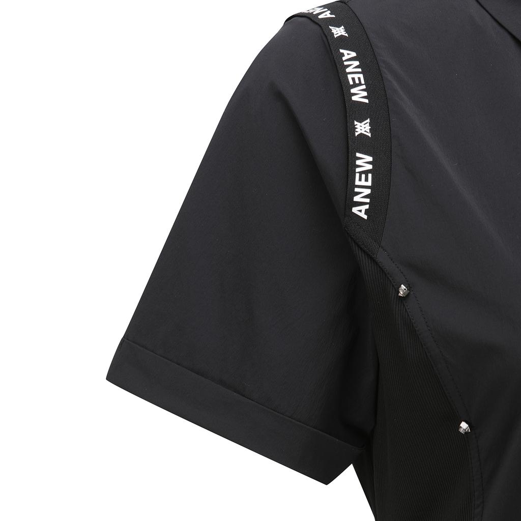 Anew Golf Women Woven Collar Onepiece_Bk