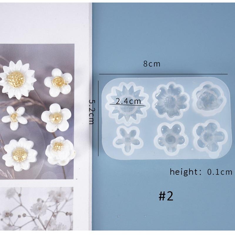 DIY Kristall Epoxy Form Kleine Blumen Dekoration Ganze Bord Multi-Spezifikation Daisy Silikon Form