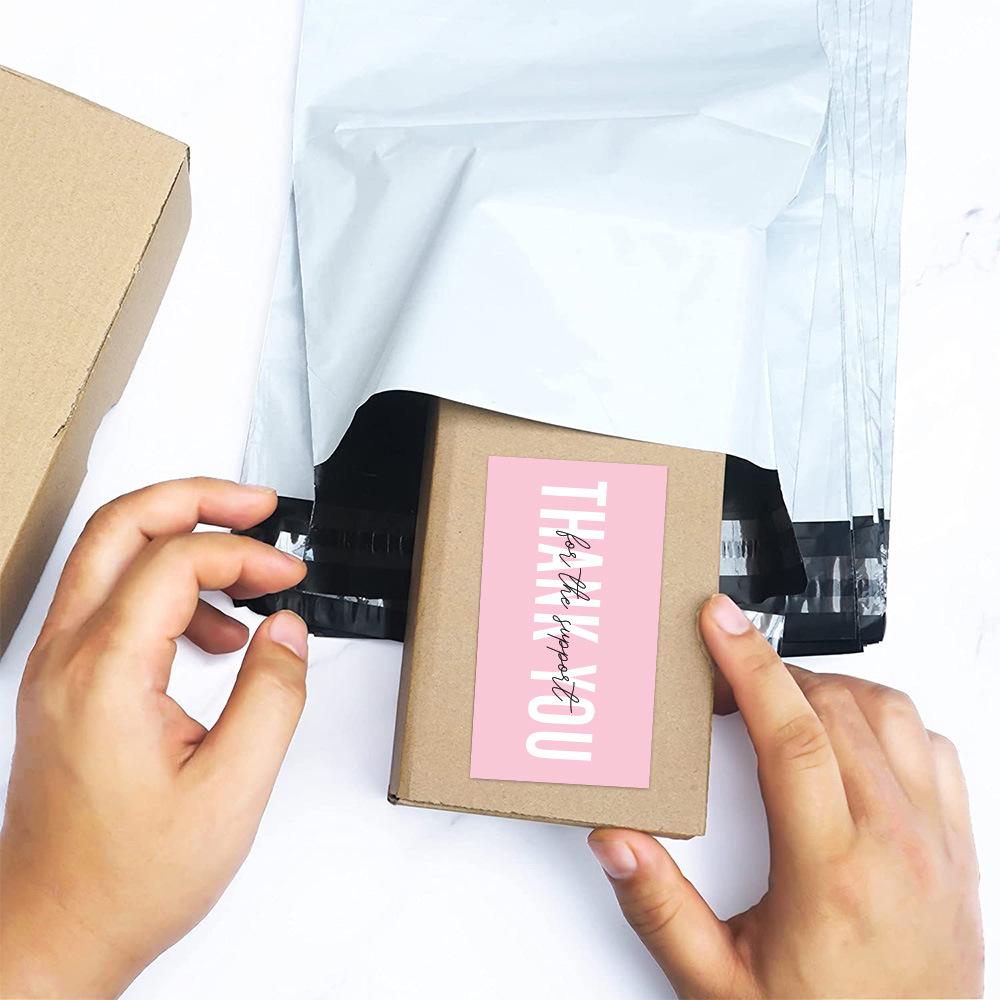 Valentine's Day Thank You Card - Pink Coated Paper Gift Card Packaging