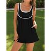 Women Short Cropped Sleeveless Loose Fit Romper Pockets Casual Jumpsuits