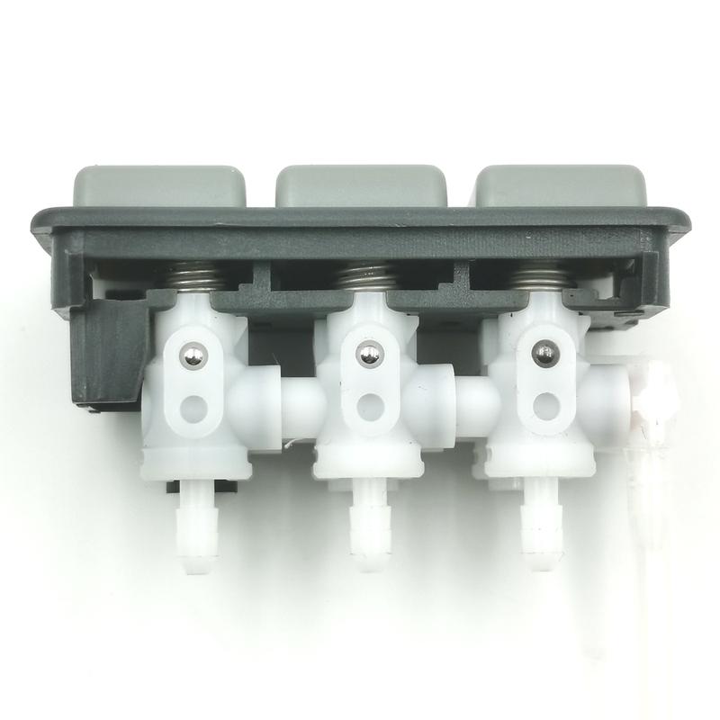 OE:29074-02/04E 81623986093 42538404 LKW-Sitz Lendenwirbelverstellung IPS-Ventil 3 Tasten Für ISRI/MAN/IVECO (Graue Farbe)