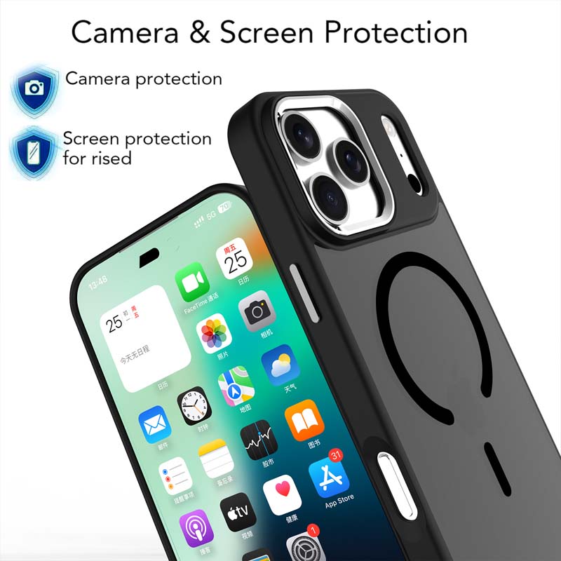 Skin Feel Matte Magnetic Magsafe Phone Case for IPhone 17 17Air 16 15 113 Pro Max Wireless Charge Hybrid Shockproof Hard Back Cover