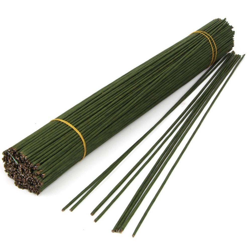 30PCS 2mm Twisted Zinc Wires Tree Branches 40CM Green Branch Tape Wrapping Flower Arrangements Handmade Items Green Wire