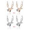 1 Pair Fashion Rhinestones Antlers Earring Women Christmas Ear Studs Girl Bohemian Crystal Ear Rings