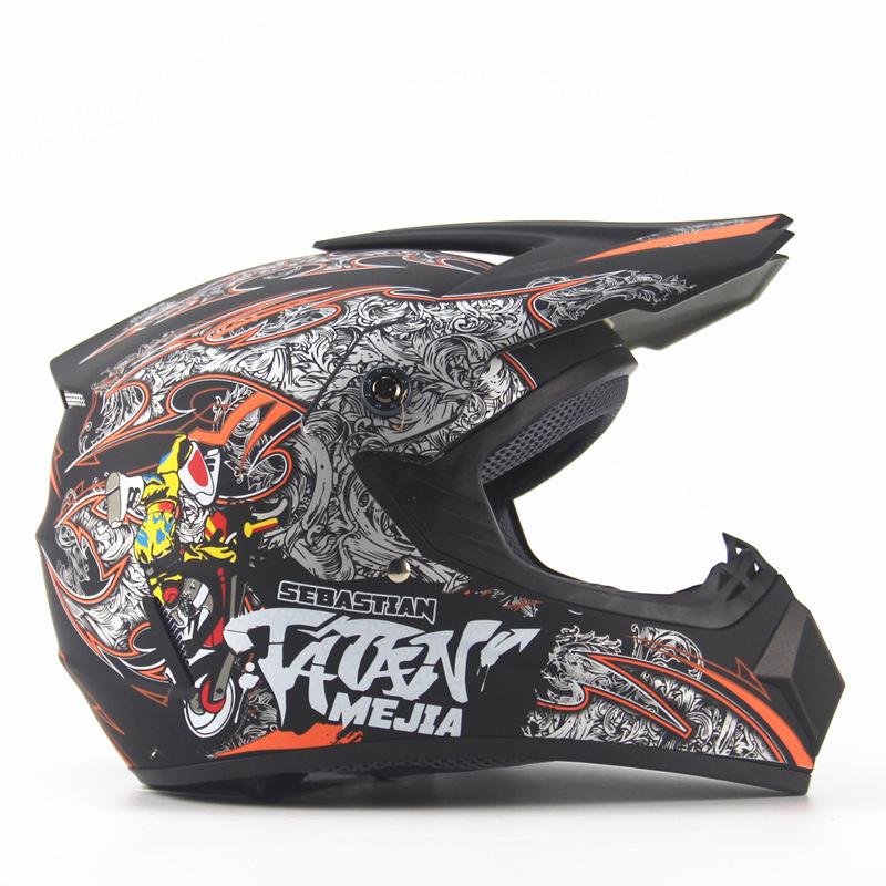 E-commerce Personality Four Seasons Off-road Helmets Men and Women Battery Car Helmets Mountain Bike Full Helmets DH Downhill Pirate Skeleton
