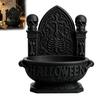 Vintage Style Gothic Ornament Halloween Cathedral Candy Bowl, 3D Printed Spooky Dark Storage Versatile Desktop Tray for Jewelry Dish, Snack