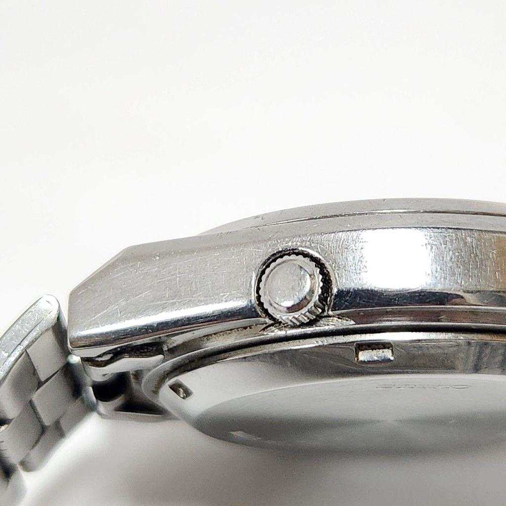 Used Vintage Seiko 5 Day Date Automatic Winding Line Pattern Men's Working Item Y2K SEIKO