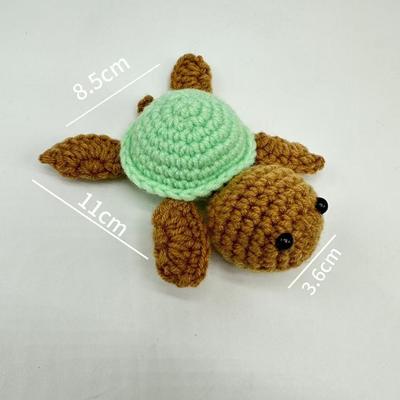 Handmade Crocheted Turtle Doll Home Room Decoration Funny Emotional Support Knitted Sea Turtle Plush Ornament Christmas Gifts