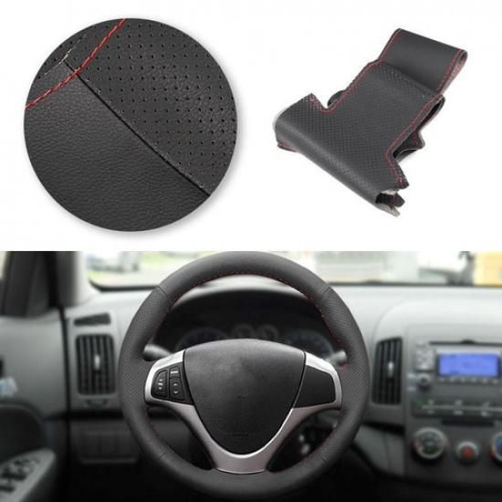 Leather Steering Wheel Cover For Hyundai i30 2009-2011 Elantra Touring 2010-2012