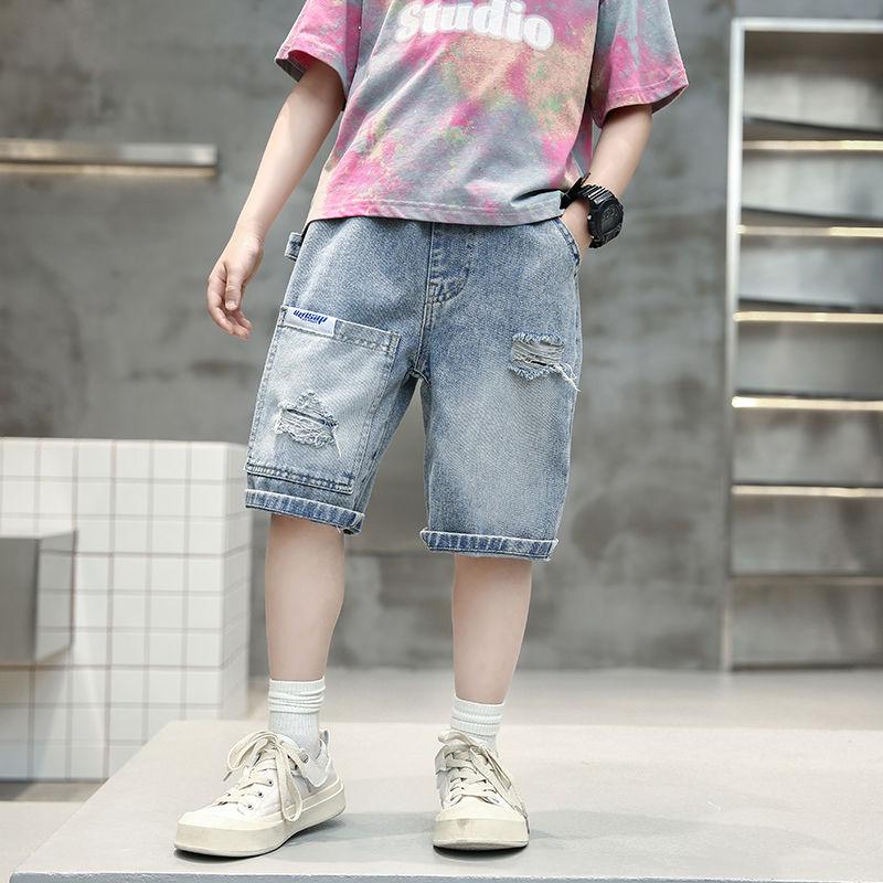 Children's Clothing Boys' Denim Shorts Children's Shorts Summer Shorts Cropped Shorts Student Pants
