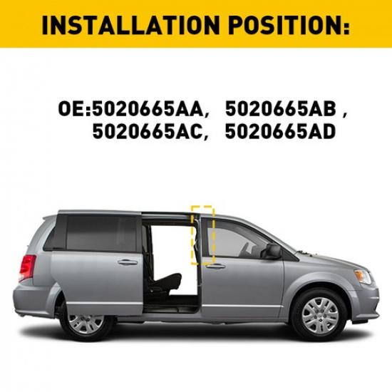 Right Side Door B Pillar Front Applique For 2008-2016 Chrysler Town & Country EK