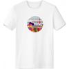 Local Japanese Famous Sightseeing Crew-Neck White T-shirt Spring Summer Tagless Comfort Sports T-shirts Gift