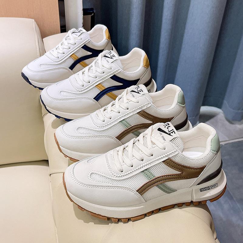 Fashion 2024 Summer New Women's Fashion Mesh Casual Sneakers Breathable Flat Cushioned Sneakers Women's Casual Shoes