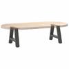Vidaxl Coffee Table Legs, 2 Pcs, Anthracite, 40X(30-31) Cm, Steel