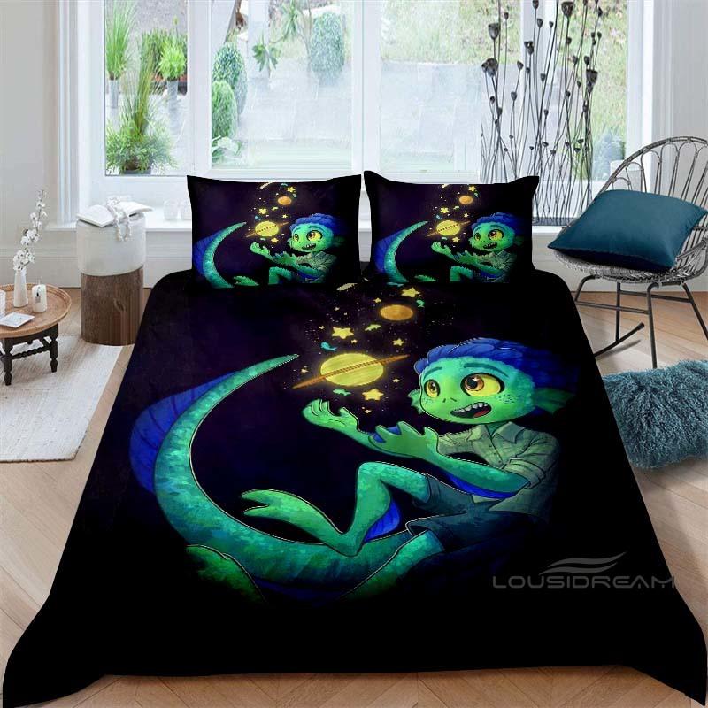 3D Printed Cute Disney Luca Duvet Cover and Pillowcase Set - Home Decor, Creative Plus Size Bedding Set