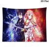 Sword Art Online Wall Tapestry Aesthetic Wall Hanging Printed Fabric Blanket Decorative Tapestries for Bedroom Living Room Home Decor