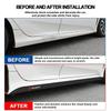 2026 Hot Adesivo per Auto 2 Pezzi Fibra di Carbonio Gonna Laterale Portiera Auto Battitacco Striscia Adesivi Decorazioni Styling Per Peugeot 206 207 208 107 106 205 4008
