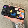 Vintage Game T-Tetris Phone Case For IPhone 17 16 E 15 14 13 12 11 Pro Max Plus Back Cover