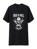 Rock And Roll Forever Unisex T Shirt 80s 90s Music Vintage Washed Unisex Stretched Stylish Fashion Slightly Designer Clothes